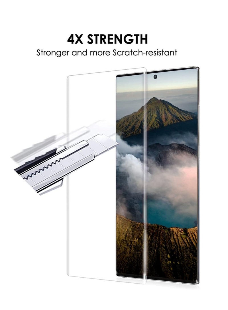 DUSALA Compatible with Samsung Galaxy S23 Ultra 5G (2 Pack) Glass Screen  Protector with Camera Lens Protector 6.8 Inch - Image 3