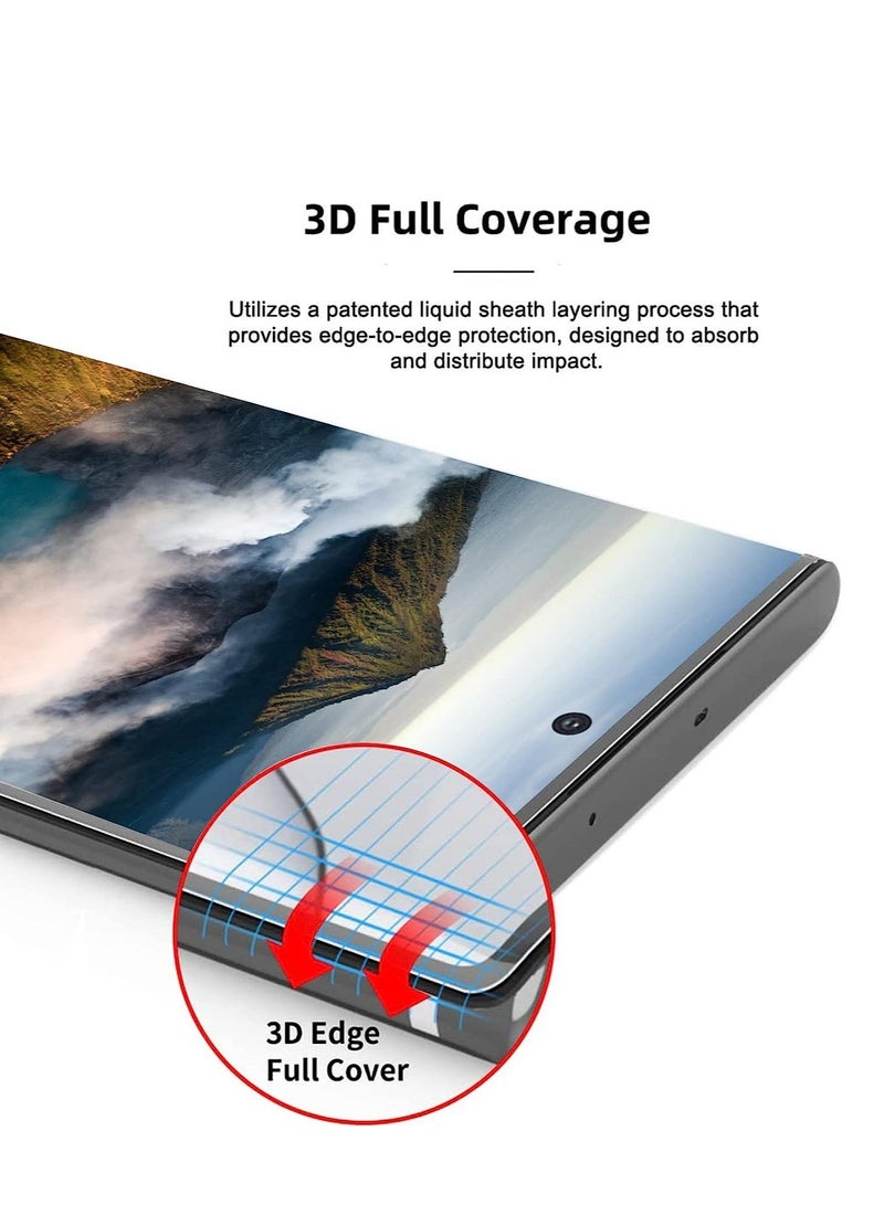 DUSALA Compatible with Samsung Galaxy S23 Ultra 5G (2 Pack) Glass Screen  Protector with Camera Lens Protector 6.8 Inch - Image 4
