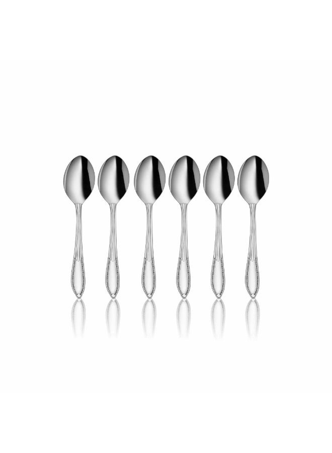 Shri & Sam Stainless Steel Spark Coffee Spoon,6 Pieces - Image 1