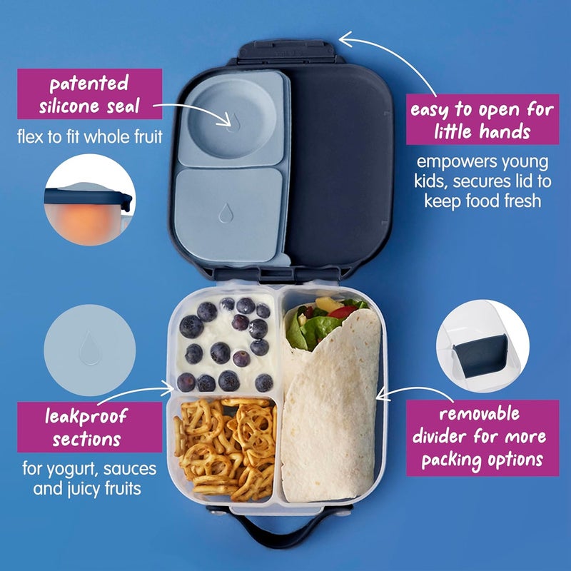 b.box Mini Bento Lunch Box for Kids - Leak-proof with Whole Fruit Compartments - Image 3
