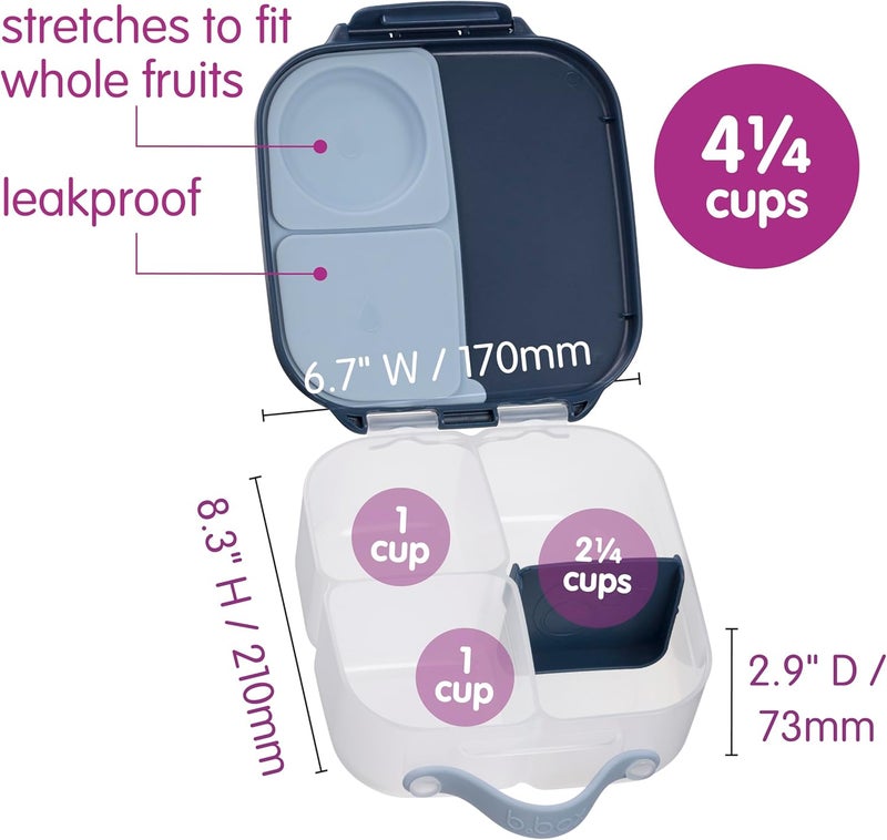 b.box Mini Bento Lunch Box for Kids - Leak-proof with Whole Fruit Compartments - Image 5