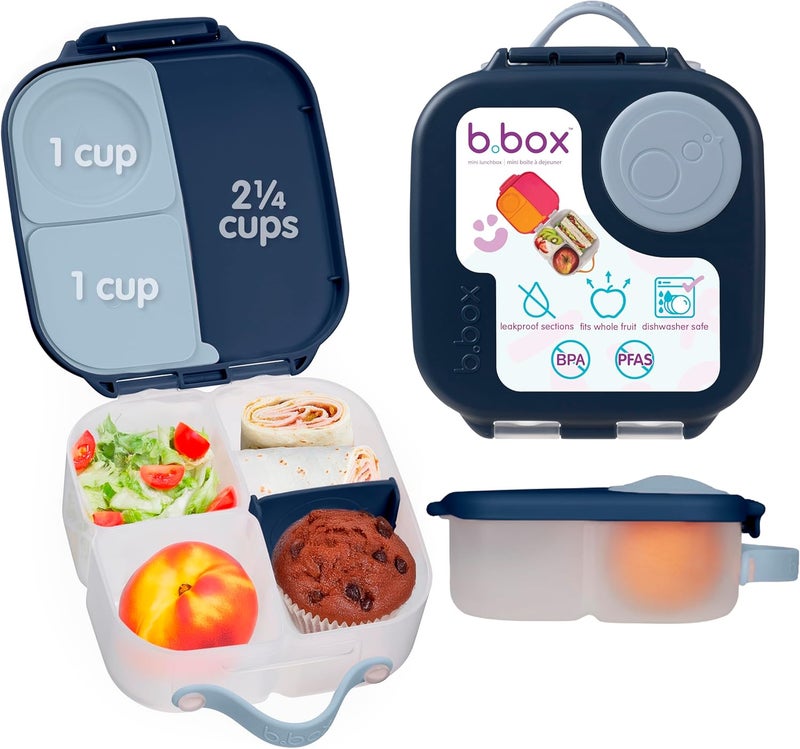 b.box Mini Bento Lunch Box for Kids - Leak-proof with Whole Fruit Compartments - Image 1