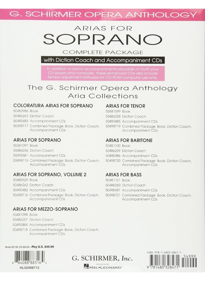 null - Arias for Soprano - Complete Package: With Diction Coach and Accompaniment Cds - Image 1