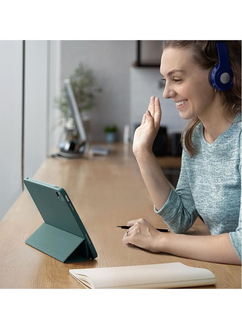 جينيكست حامل ذكي واقٍ ناعم من البولي يوريثان الحراري ثلاثي الطي مع غطاء حامل قلم رصاص لجهاز iPad 10th Generation 10.9 Inch (2022) - Image 4