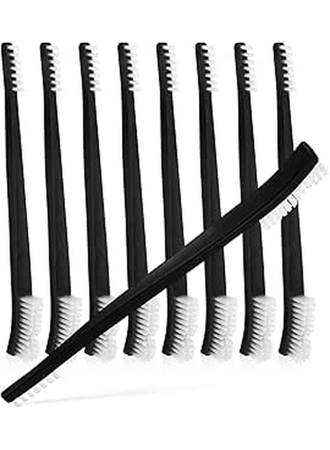 Plastic Double Ended Cleaning Brush Set 9 Pcs for Household Kitchen Bathroom Gap - Image 1
