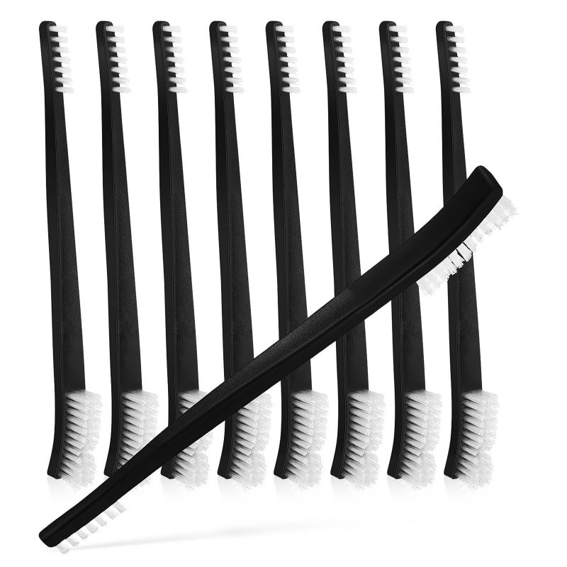 Plastic Double Ended Cleaning Brush Set 9 Pcs for Household Kitchen Bathroom Gap - Image 2