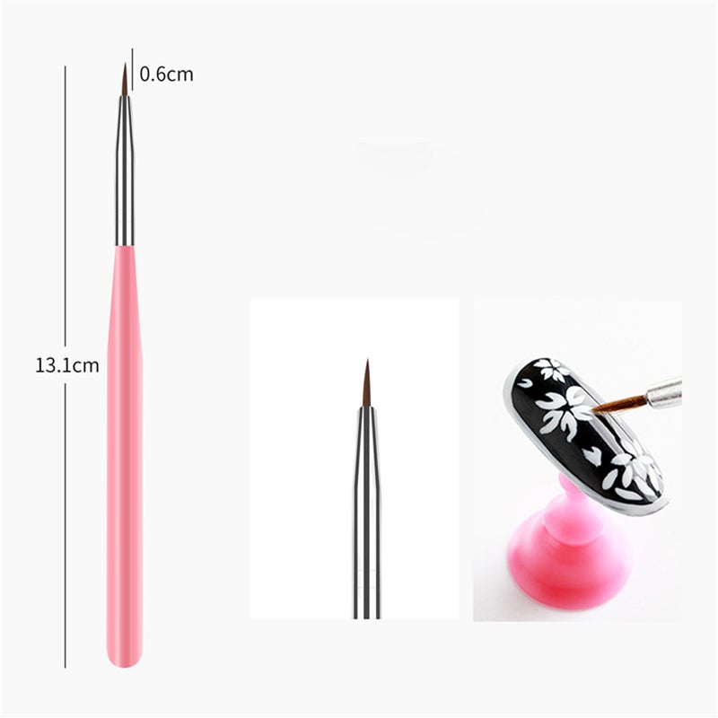 15pcs Nail Brush Kit Nail Art Tips UV Gel Nail Builder Brush for Nail Art Design Painting Pen Set Nail Tool - Image 3