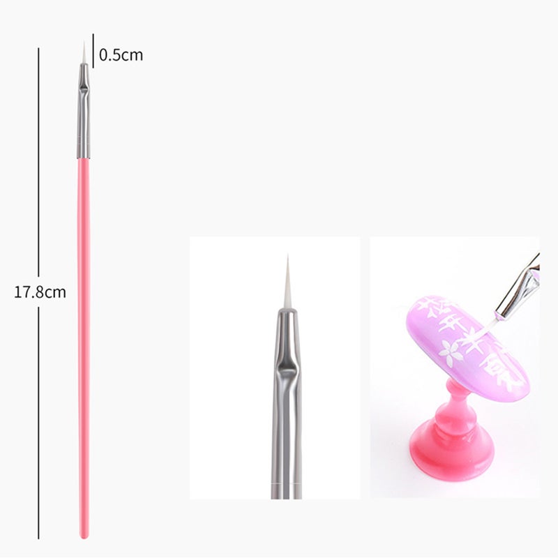 15pcs Nail Brush Kit Nail Art Tips UV Gel Nail Builder Brush for Nail Art Design Painting Pen Set Nail Tool - Image 5