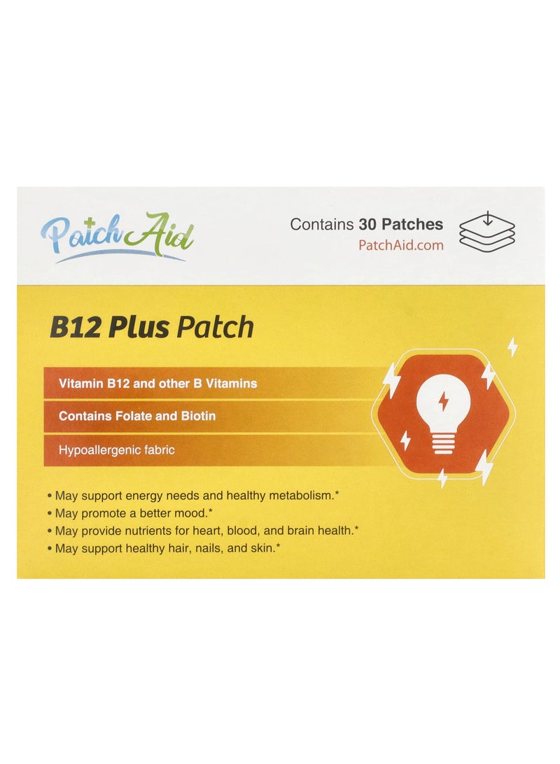 PatchAid B12 Plus Patch, 30 Patches
