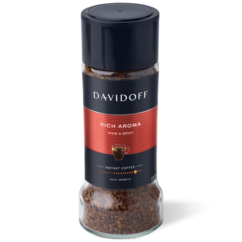 Davidoff Rich Aroma Instant Coffee 100% Arabica, 3.53 oz ℮ 100 g, 6 Pack - Image 2