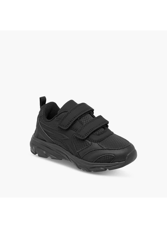 Dash Unisex Panelled School Shoes with Hook and Loop Closure