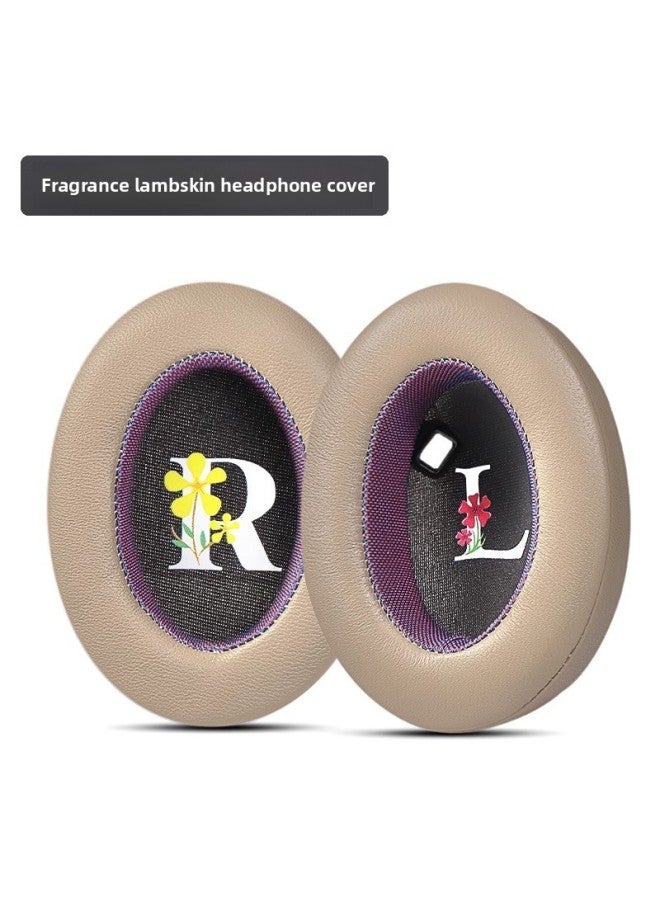 For Sony For Sony Wh1000xm5 Earmuffs 1000XM4 1000XM3 1000XM2 Headphone Cover Sponge Cover-Color:1000xm4-champagne Color Inner Purple Lambskin Earmuffs 1 Piece - Image 1