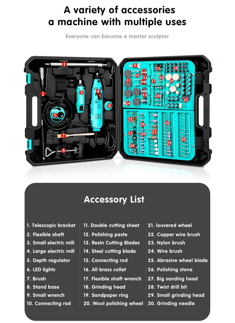 AROAQ 2PCS DIY Drill Engraving Electric Drill Dremel New Engraver Grinder Electric Tool Grinding Machine Drill 6 Variable Speed Polish  - Image 3