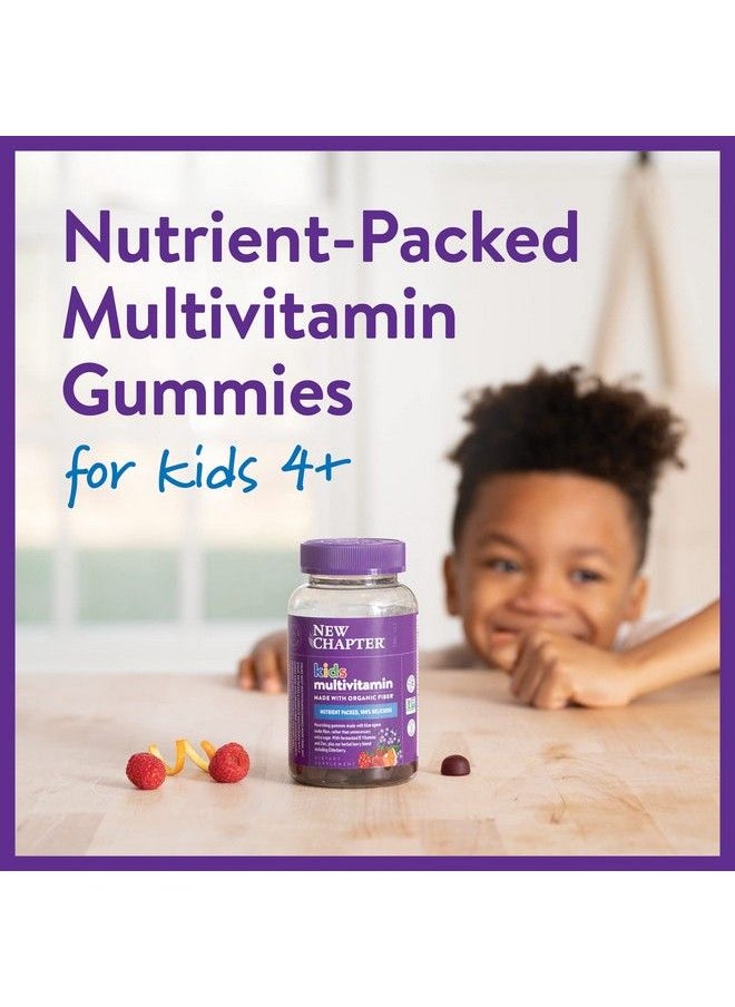 New Chapter - Kids Multivitamin Gummies 50% Less Sugar Kids Gummy Vitamins With Vitamins C D3 & Zinc Nongmo Gluten Free Berrycitrus 60Ct - Image 1
