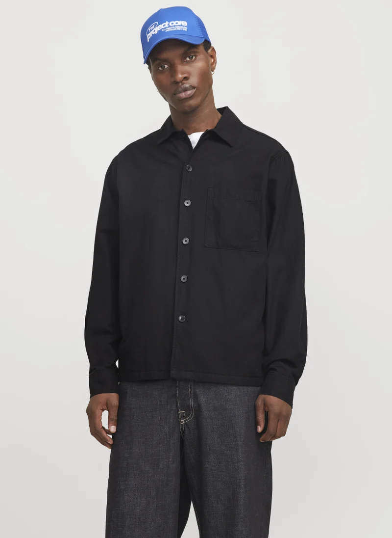 جاك اند جونز Casual Long Sleeve Over Shirt