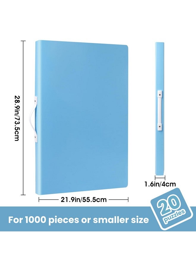 Aozznest Puzzle Storage Folder Space-saving storage Puzzle Folder 20 puzzles Storage Pockets Horizontal Insert Puzzles Storage Folder, PH-FODER-001 - Image 2