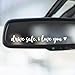 Hangwoous 3X Drive Safe I Love You Sticker For Car Mirror I Love You Drive Safe Mirror Sticker Car Window Decals New Driver Gifts For Men Women Cars Accessories - Image 2