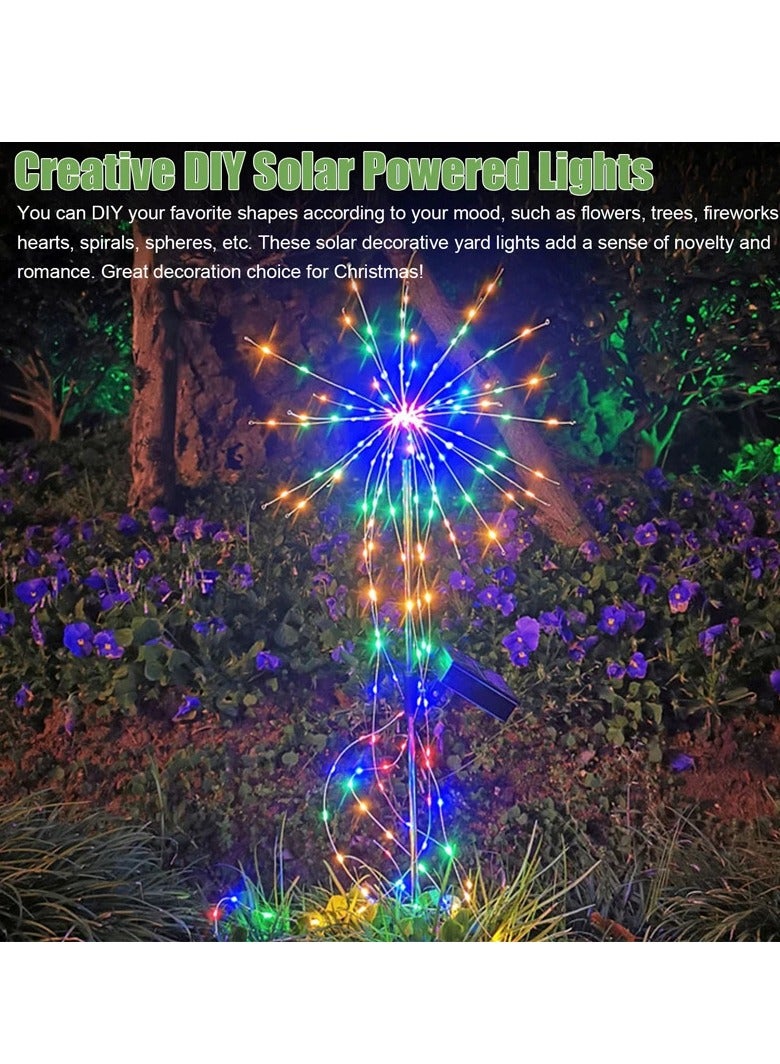 Altheqa 200LED Solar Power Firework String Lights Remote Control Lamp Outdoor Garden - Image 5