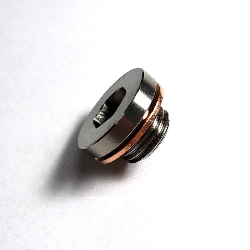 Ticon Stainless Motorcycle Plug M12x1.25mm with Copper Washer - Ticon Industries - Image 3