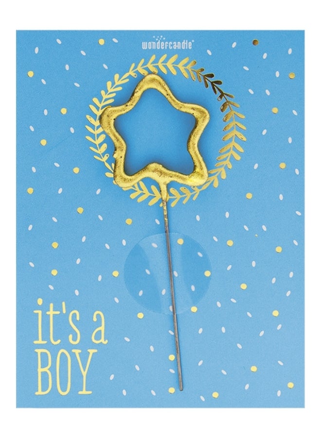Wondercandle It's A Boy Mini Sparkler Candle - Image 5
