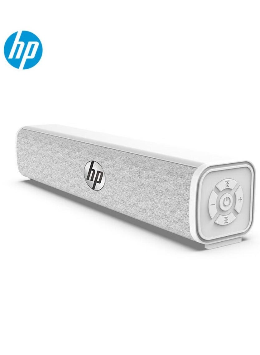 HP WS1 Pro Wired Computer Speaker Bluetooth Speaker TV, Office Home Desktop Subwoofer Bluetooth / Wired Dual Mode(CN Version) White