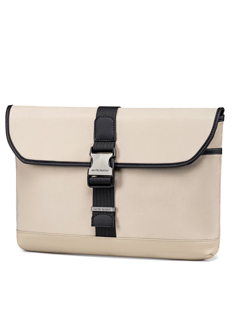 ARCTIC HUNTER Durable Laptop Sleeve Water Resistant Anti-theft Messager Bag 15.5-inch Laptop Bag for Men and Women for Office/Travel/School/College, GWB00820- Khaki - Image 1