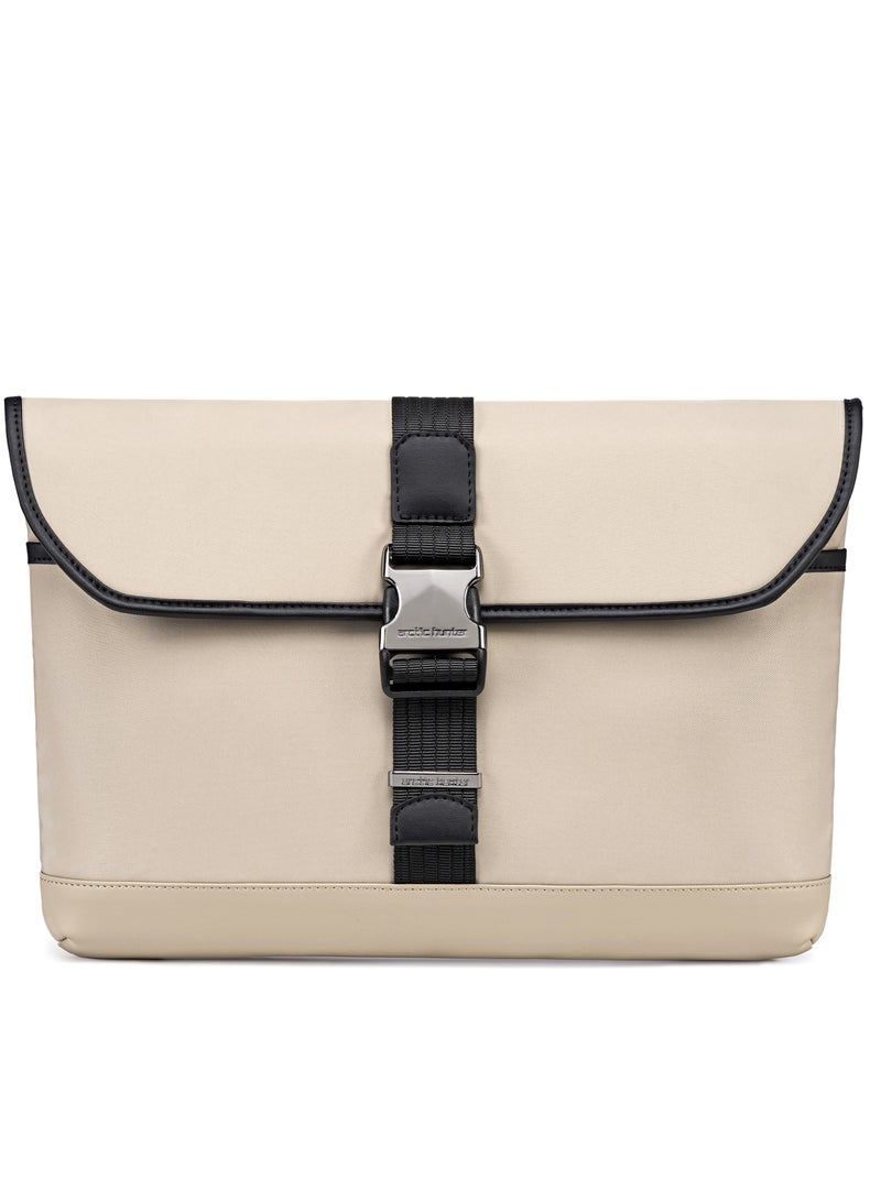 ARCTIC HUNTER Durable Laptop Sleeve Water Resistant Anti-theft Messager Bag 15.5-inch Laptop Bag for Men and Women for Office/Travel/School/College, GWB00820- Khaki - Image 3