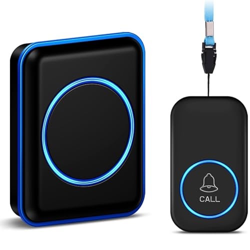Full House Caregiver Pager, FullHouse Wireless Call Button 1000+ Feet, SOS Alert Nurse Calling Elderly Fall Help System for Patient/Disabled Monitoring at Home, IP55 Waterproof - Image 1