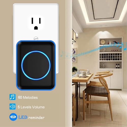 Full House Caregiver Pager, FullHouse Wireless Call Button 1000+ Feet, SOS Alert Nurse Calling Elderly Fall Help System for Patient/Disabled Monitoring at Home, IP55 Waterproof - Image 4
