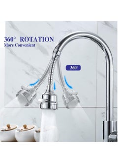 MODERN HOME Kitchen Faucet Sprayer Attachment, Movable Faucet Extender for Kitchen Sink, 360 Rotatable Sink Faucet Head Anti-Splash Tap Booster Shower and Water Saving Faucet for Kitchen  - Image 3