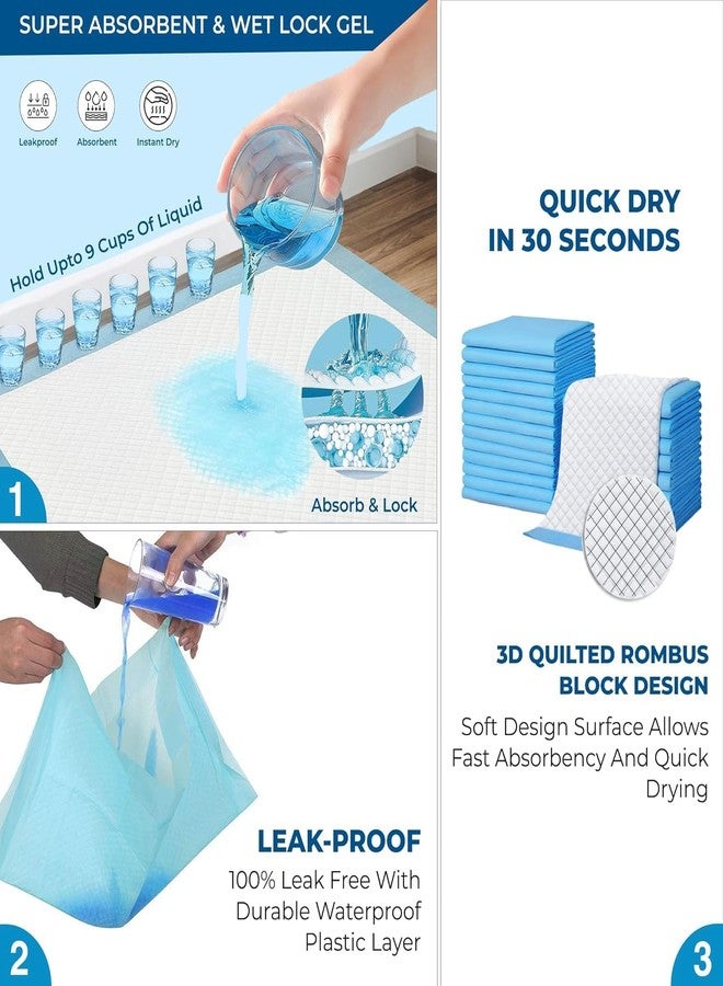 ARK AQUATICS فوط تدريب الحيوانات الأليفة من آرك أكواتيكس للجراء والكلاب | شريط لاصق | مادة فائقة الامتصاص | 6 طبقات | جاذب مدمج للحيوانات الأليفة (60 × 60 سم، 15 قطعة) - Image 5