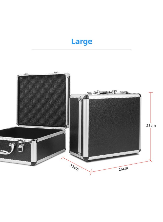 ميكروفون معدني صندوق ألومنيوم مقاسات كبيرة وصغيرة للبث المباشر الخارجي، ميكروفون مكثف U87، صندوق ألومنيوم محمول - Image 1