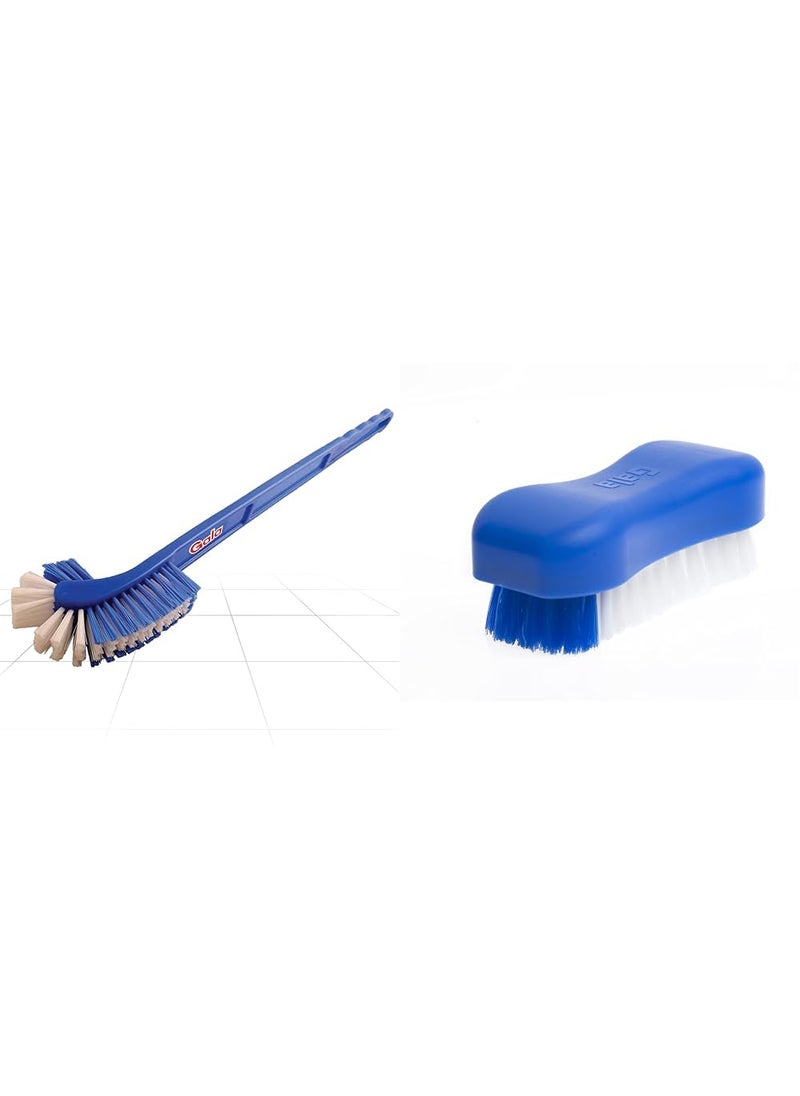 Gala Gala Plastic Double Hockey Toilet Brush, Toilet Cleaning Brush, Long Handle Toilet Brush(Assorted Co  - Image 1