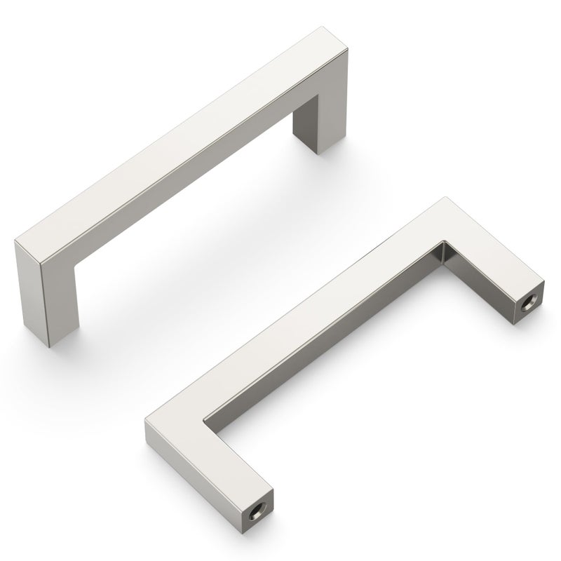 Heritage Designs Contemporary Pull 3 Inch Center to Center Satin Nickel Finish 10Pack