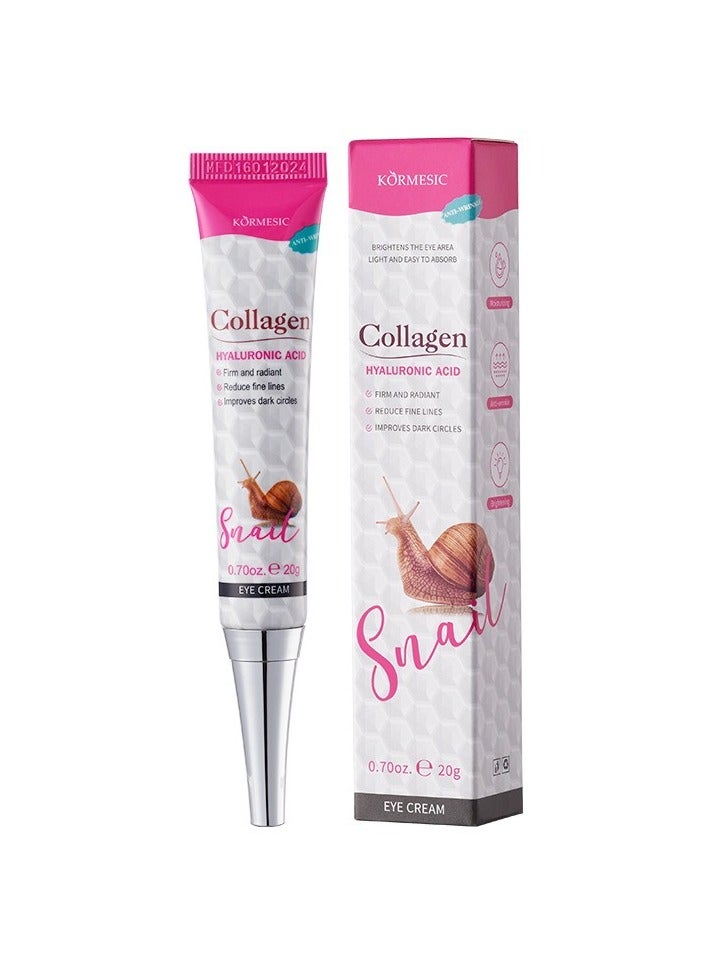 Kormesic كريم العين الحلزون 20 جرام - ترطيب وإصلاح الخطوط الدقيقة - Image 1