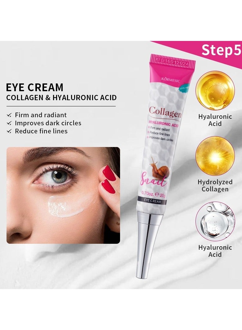 Kormesic كريم العين الحلزون 20 جرام - ترطيب وإصلاح الخطوط الدقيقة - Image 2