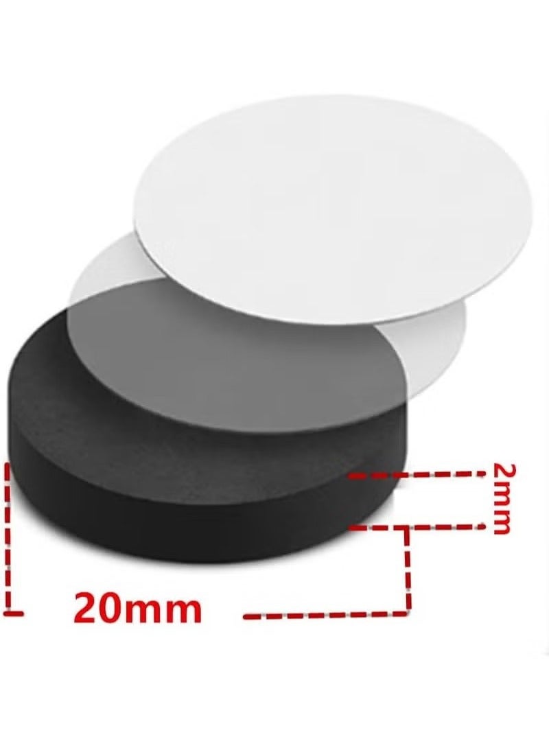 140 Pieces Adhesive Magnetic Discs, Round Magnetic Discs with Adhesive Backing for Crafts, Peel And Stick Magnetic Circles, Magnetic Discs are Great to use at Home, Office, School And More - Image 2