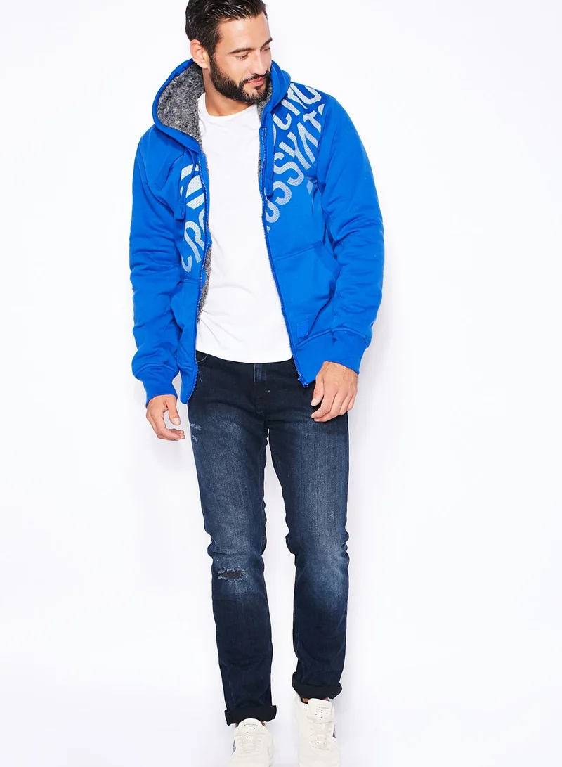 Cross Hatch Brayburn Zip Through Hoodie