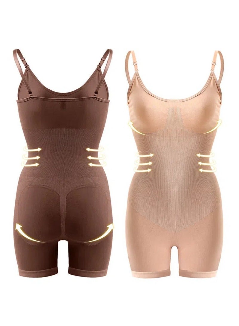 MIXSNOW النساء Shapewear البدلة البدنية سلس وسط الفخذ السراويل القصيرة البطن التحكم البدلة التنفس الخصر شكل الجسم الخصر مدرب - Image 4