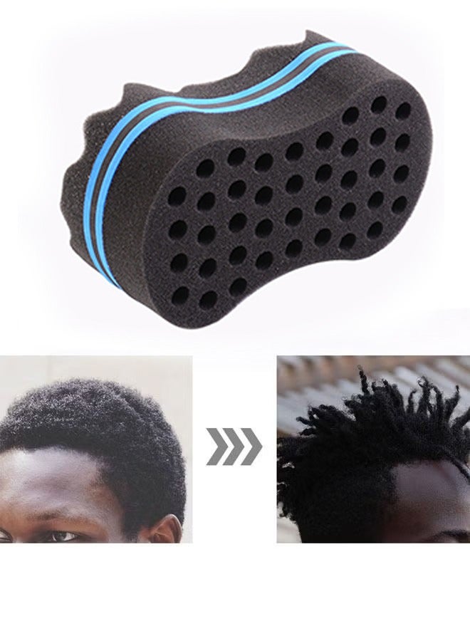 Double Sided Sponge Hair Curler Blue/Black - Image 3
