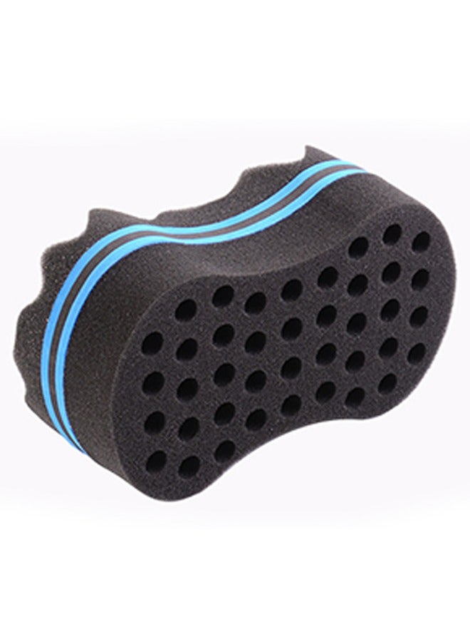 Double Sided Sponge Hair Curler Blue/Black - Image 2