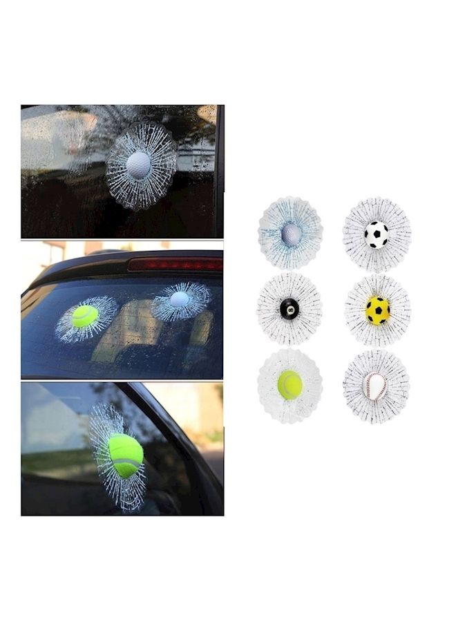 NIBEMINENT 3D Baseball Printed Car Sticker