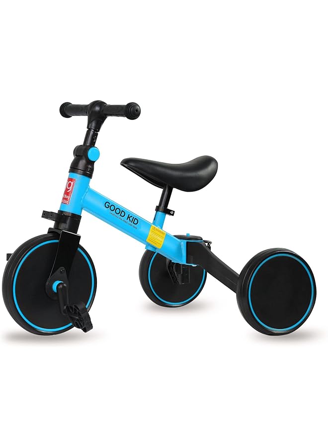 SKY-TOUCH Kids Balance Bike Kids Tricycles For 1 4 Years Toddlers Trike With Adjustable Seat Indoor Outdoor Boys Girls Kids First Birthday Gifts Blue  - Image 1