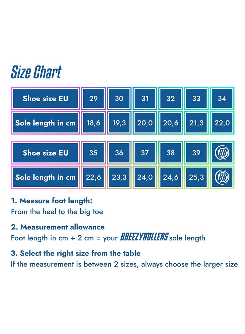 BREEZYROLLERS BREEZY ROLLERS shoes with wheels for children, Roller skates sneakers kids, From children's street shoes to roller skates in a few seconds, Patented click system, Trainers with wheels for girls & boys - Image 5