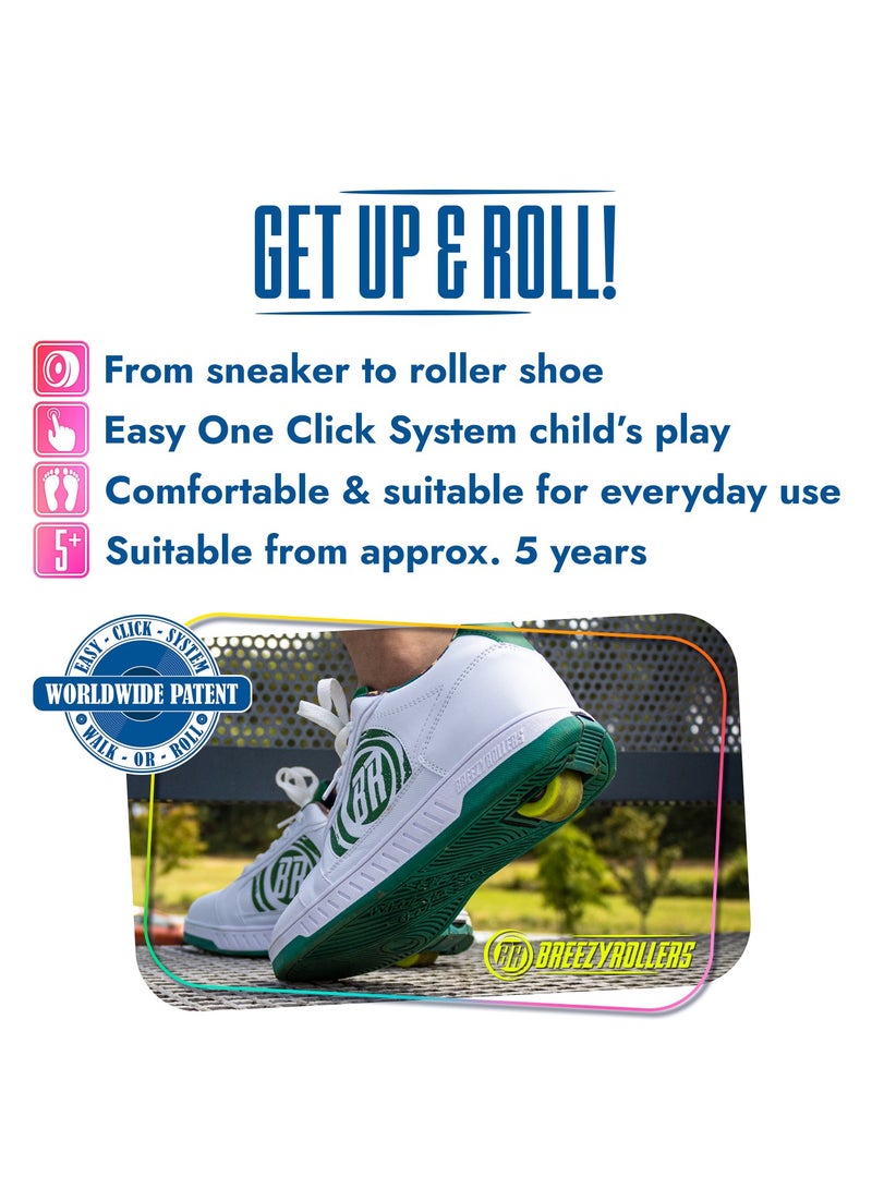 BREEZYROLLERS BREEZY ROLLERS shoes with wheels for children, Roller skates sneakers kids, From children's street shoes to roller skates in a few seconds, Patented click system, Trainers with wheels for girls & boys - Image 2
