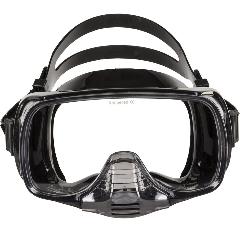 IST Imperial Panoramic View Hands-Free Water Clearance Mask (Black Silicone) - Image 4