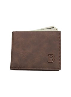 Fazza Wallet, Slim Wallet For Men, Thin Minimalist Bifold Design, Metal Wallet With Money Clip For Men, Credit and Debit Cards, Driver's License (Dark Brown)  - Image 1