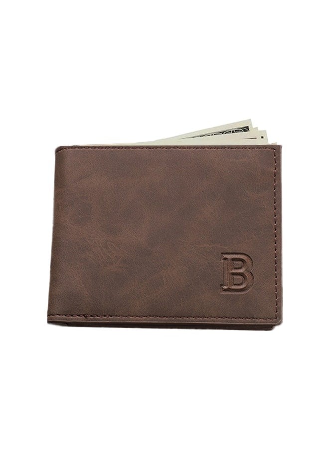 Fazza Wallet, Slim Wallet For Men, Thin Minimalist Bifold Design, Metal Wallet With Money Clip For Men, Credit and Debit Cards, Driver's License (Dark Brown)  - Image 1