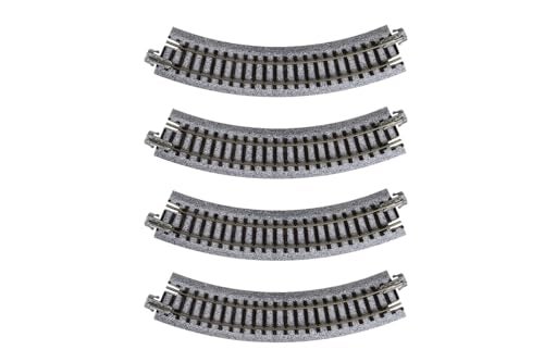 Kato USA Model Train Products UNITRACK Compact Tracks 4Piece 150mm6 Radius45Degree - Image 1
