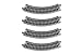 Kato USA Model Train Products UNITRACK Compact Tracks 4Piece 150mm6 Radius45Degree - Image 3